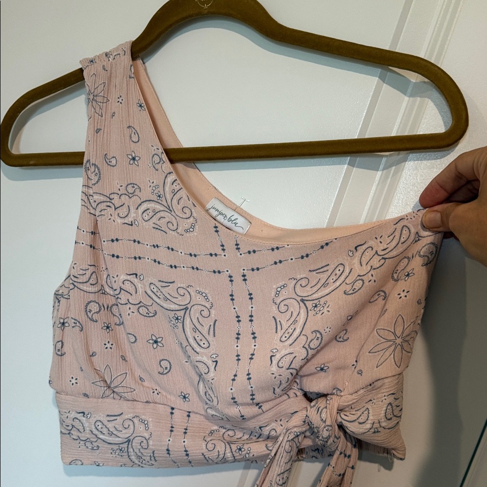 Patterned Pink Mini Skirt set